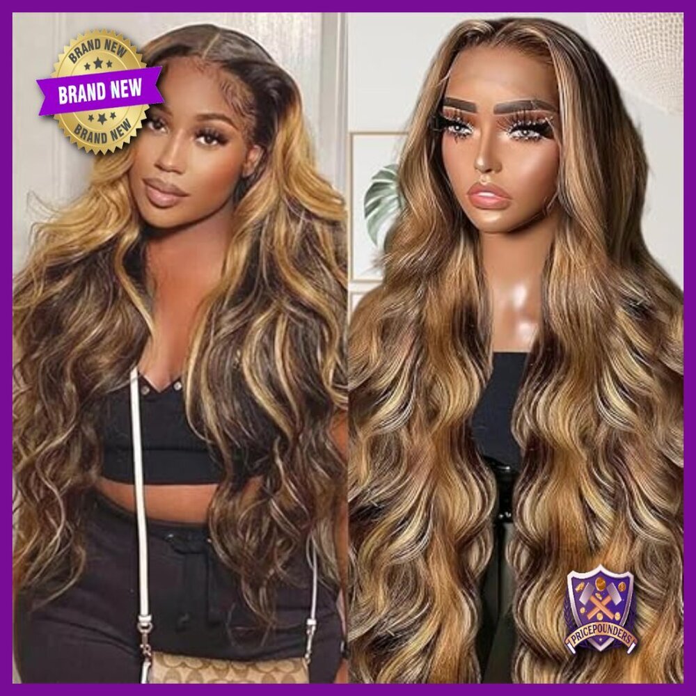 28 Inch Body Wave Lace Front Wig Human Hair Glueless 200 Density